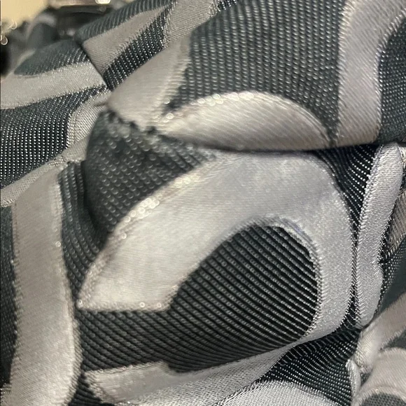 Coach Black Silver and Gray Circle Pattern Shoulder Bag - Picture 15 of 16